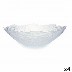 Bowl Infinity Transparent Crystal 31 x 8.3 x 31 cm (4 Units)