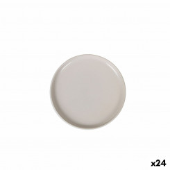 Snack tray La Mediterránea Ivory Round Ø 15.4 x 2.1 cm (24 Units)