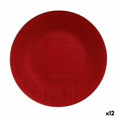 Плоская тарелка Red Glass Ø 32 см (12 шт.)