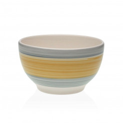 Bowl Versa Leanne Yellow Ceramics 14 x 8.3 x 14 cm