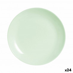 Dessert plate Luminarc Diwali Paradise Green Glass 19 cm (24 Units)