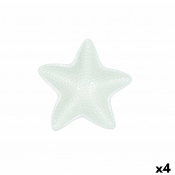 Bowl Quid Kaleido Green Ceramic Star 16 x 16 x 3.5 cm (4 Units)