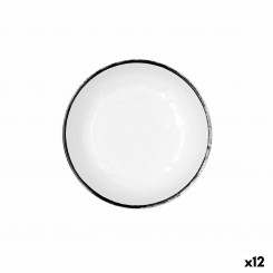 Bowl Quid Select Filo White Black Plastic 16.6 x 5.8 cm (12 Units)