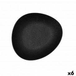 Duboki Tanjur Bidasoa Fosil Black Ceramic oval 22 x 19.6 x 4.5 cm (6 Units)