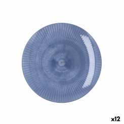 Flat plate Quid Sunset Blue Plastic mass 19 cm (12 Units)