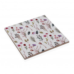 Table mat Versa Sansa Ceramic Kwiaty 15 x 0.7 x 15 cm