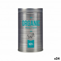 Жестяная банка Organic Salt Grey 10,4 x 18,2 x 10,4 см (24 шт.)