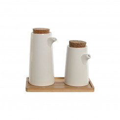 Набор для масла и уксуса Home ESPRIT White Bamboo Ceramic 20,6 x 12 x 18 см