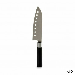 Kitchen Knife 5 x 30 x 2,5 cm Silver Black Stainless steel Plastic (12 Units)