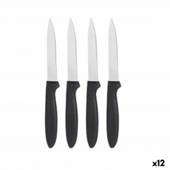Набор ножей Черный Серебристый Нержавеющая сталь Пластик 19,5 x 2 x 1 см (12 шт.)