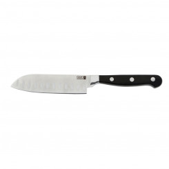 Santoku Knife Quid Professional Inox Chef Black Metal 13 cm (Pack 10x)