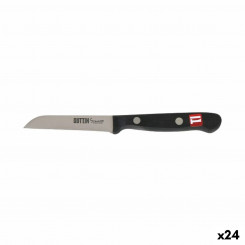 Paring knife Quttin Sybarite Black Silver 8 cm (24 Units)