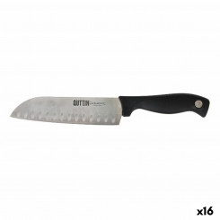 Нож кухонный Quttin Santoku Dynamic Black Silver 17 см (16 шт.)