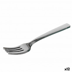 Set of forks Quttin Madrid Silver 18.8 x 2.3 cm 3 Pieces, parts (12 Units)