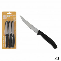 Набор ножей для мяса Quuttin Black Silver 6 шт., детали (12 шт.)