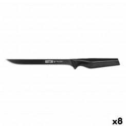 serrano ham knife Quttin Black Edition 16 cm 8 Units