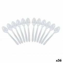 Set of reusable spoons Algon Transparent 36 Units