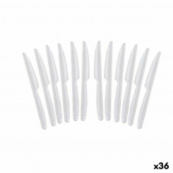 Set of reusable knives Algon Transparent 36 Units