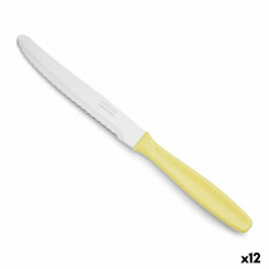 Table knife Arcos Yellow Stainless steel polypropylene (12 Units)