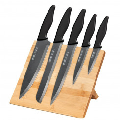 Cutlery Smile SNS-4 Black Gray Wood Stainless Steel 5 Pieces