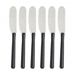 Butter knife 1 x 20 x 13 cm Silver Black Plastic