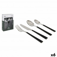 Cutlery set Santa Clara Neira Steel 24 Pieces, parts (6 Units)