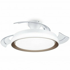 Ceiling fan with light Philips White Golden