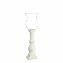 Candleholder 20,5 x 20,5 x 71 cm Crystal Cement White
