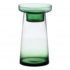 Küünlajalg 16,5 x 16,5 x 28,5 cm Roheline klaas
