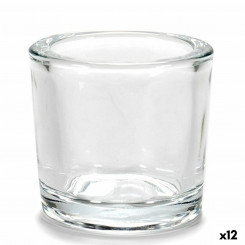 Подсвечник прозрачное стекло 6,5 х 6 х 6,5 см (12 шт.)