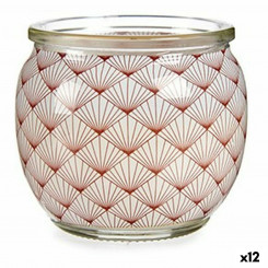 Scented candle Coconut Cream Glass Wax (7.5 x 6.3 x 7.5 cm) (12 Units)