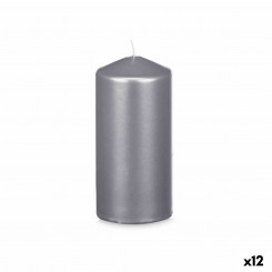 Candle Silver 7 x 15.5 x 7 cm (12 Units)