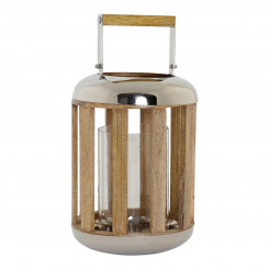 Lantern DKD Home Decor hõbedane puit metall (22 x 22 x 32 cm)