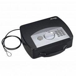 Portable safe with security cable Master Lock Black Steel