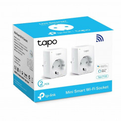 Умная розетка TP-Link MINI SMART Tapo P100 2900W WiFi Белый (2 шт.)