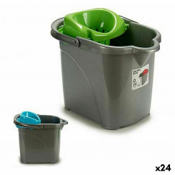Cleaning bucket With wheels Plastic 31 x 31 x 41 cm (24 Units)