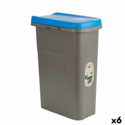 Контейнер для мусора Stefanplast Синий Серый Пластик 25 л (6 шт.)