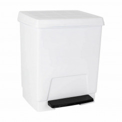 Waste bin with pedal 23 L White