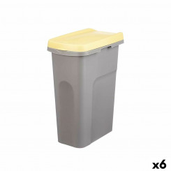 Контейнер для мусора Stefanplast Желтый Серый Пластик 25 л (6 шт.)