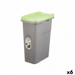 Контейнер для мусора Stefanplast Green Grey Plastic 25 л (6 шт.)