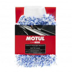 Салфетка из микрофибры Motul MTL111022 Синие/белые хлопковые моющиеся перчатки Не царапают и не повреждают поверхности.
