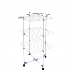 Folding clothes drying rack with wheels Gimi 153580 Modular 3 Silver Steel (30 m)