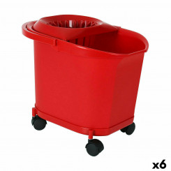 Cleaning bucket 16 L Red (6 Units)