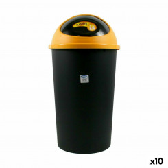 Урна для мусора Tontarelli Большой обруч Желтый Черный 50 л (10 шт.)