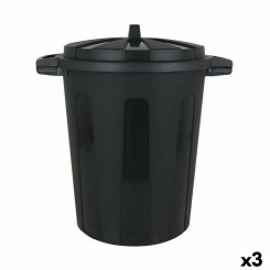 Контейнер для мусора Dem 100 л Черный 64 x 54 x 68 см (3 шт.)