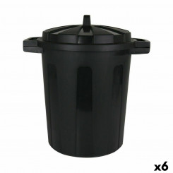 Trash can Dem Black 45 x 35 x 48 cm (6 Units)