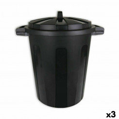 Контейнер для мусора Dem 70 л Черный 56 x 45 x 60 см (3 шт.)