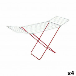 Collapsible Laundry Drying Rack Confortime Bermeo 170 x 55 x 95 cm White Red (4 Units)