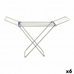 Collapsible Washing Drying Rack Confortime Aluminum Silver Blue 175 x 55 x 110 cm (6 Units)