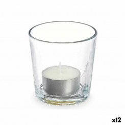 Scented candle 7 x 7 x 7 cm (12 Units) Glass Cotton